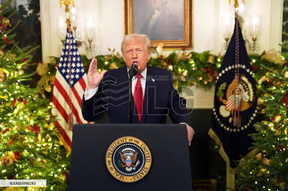 President Donald Trump Delivers An Address To The Nation - DC