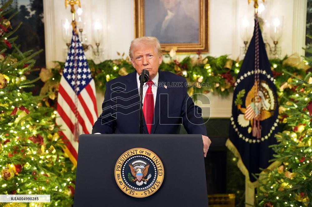 President Donald Trump Delivers An Address To The Nation - DC