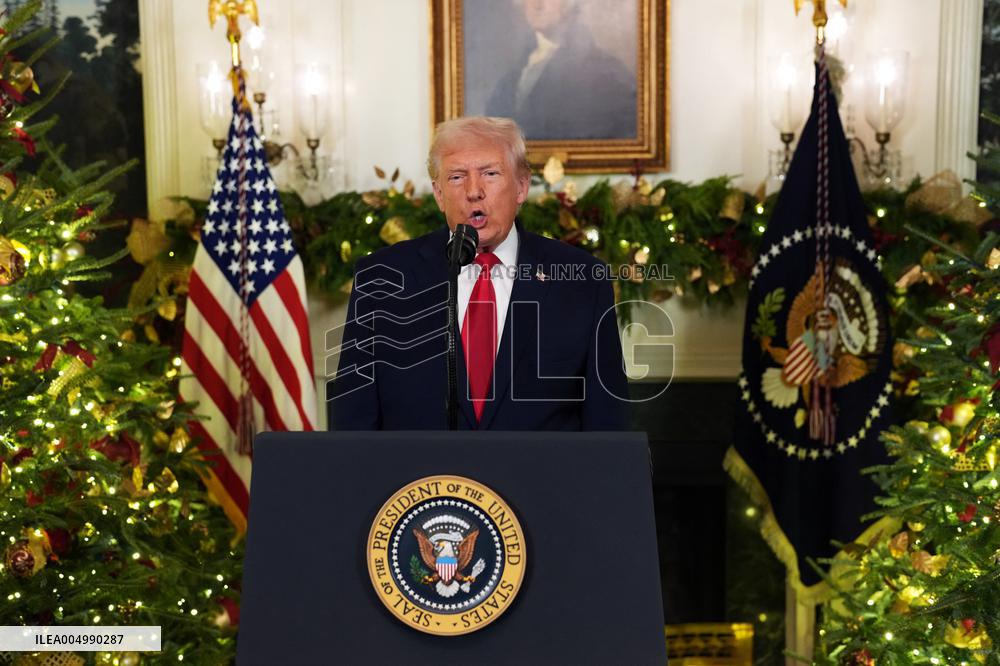 President Donald Trump Delivers An Address To The Nation - DC