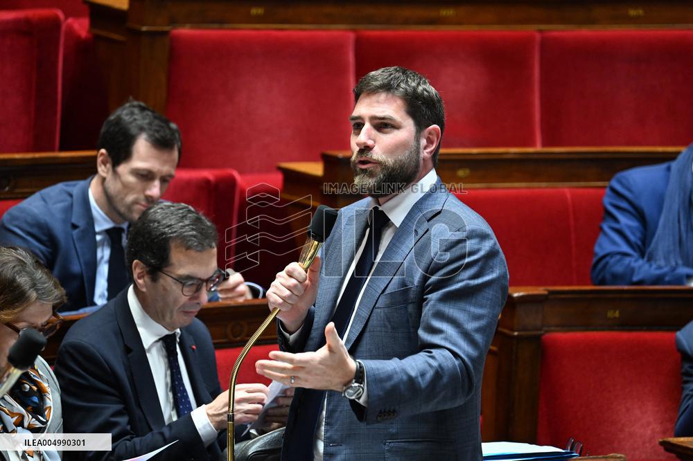 Session Of Questions To The Government At The National Assembly - Paris
