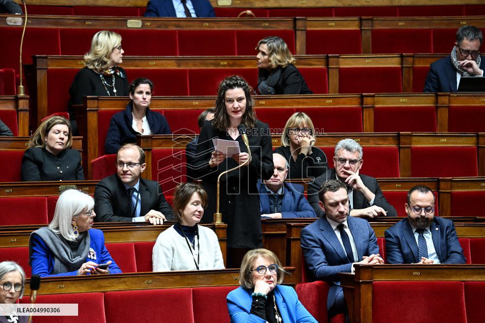 Session Of Questions To The Government At The National Assembly - Paris