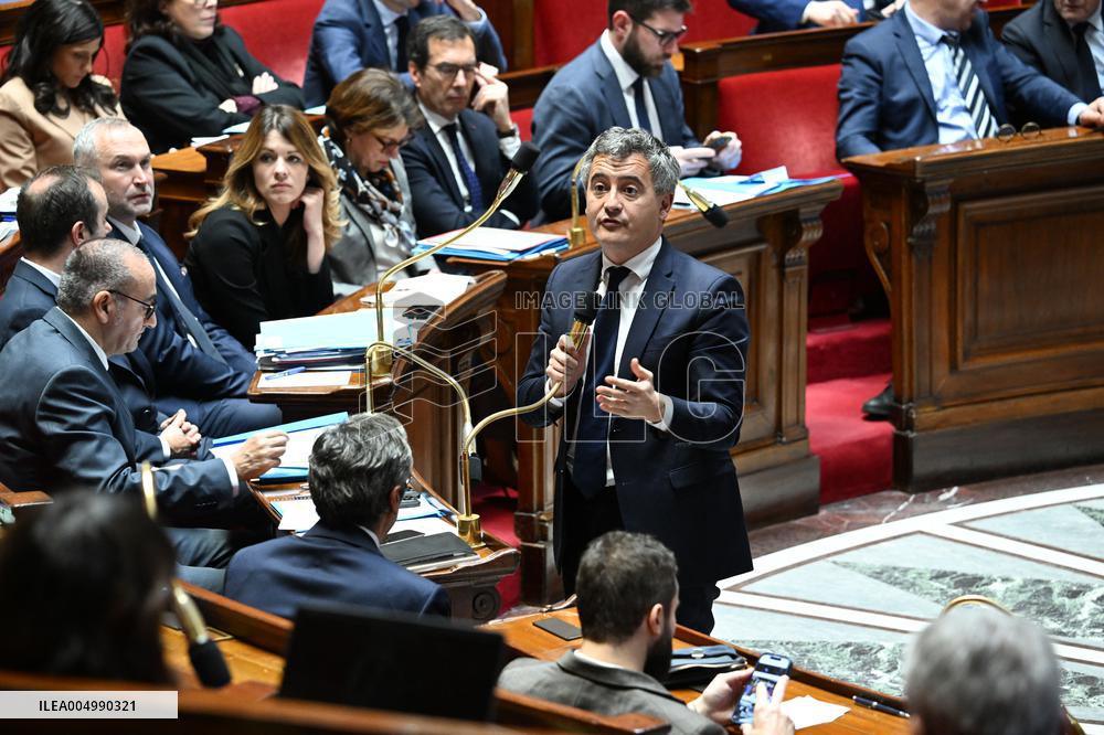 Session Of Questions To The Government At The National Assembly - Paris
