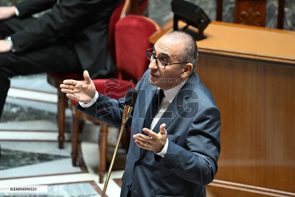 Session Of Questions To The Government At The National Assembly - Paris