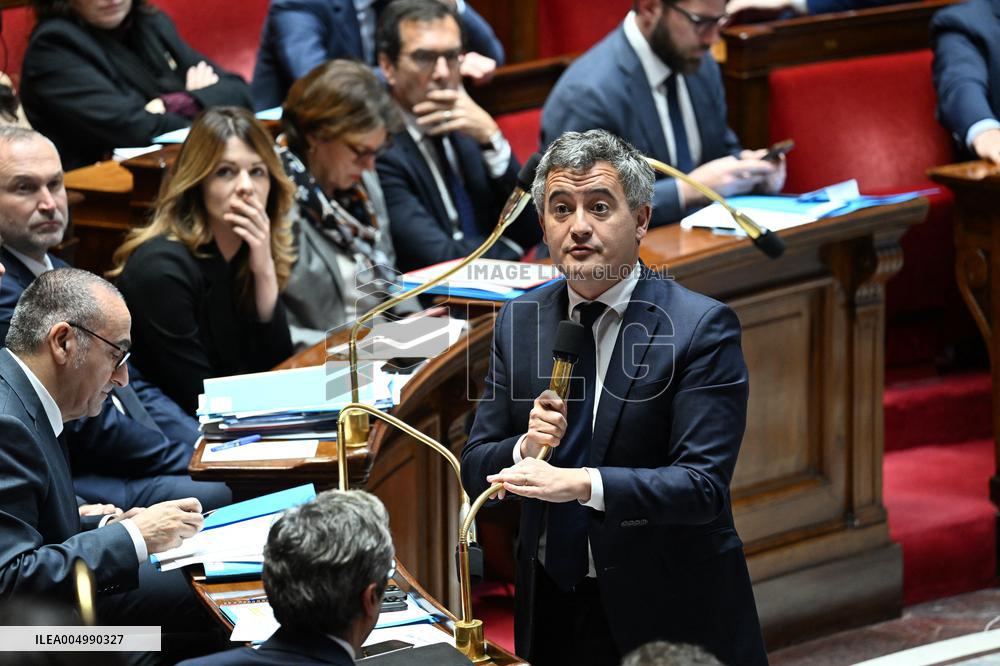 Session Of Questions To The Government At The National Assembly - Paris