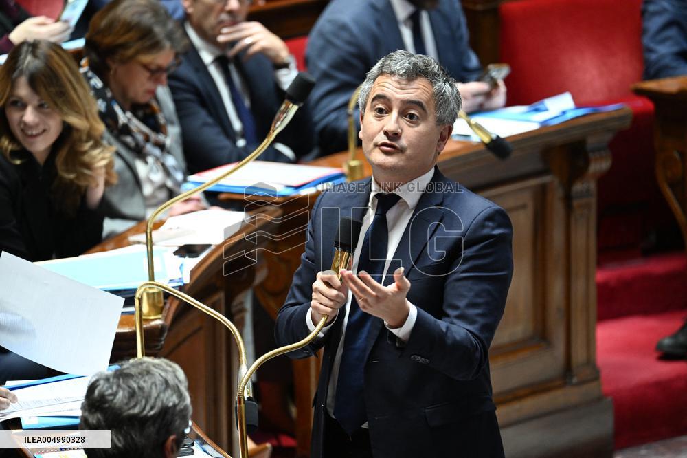 Session Of Questions To The Government At The National Assembly - Paris