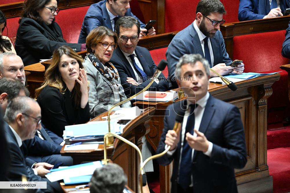 Session Of Questions To The Government At The National Assembly - Paris