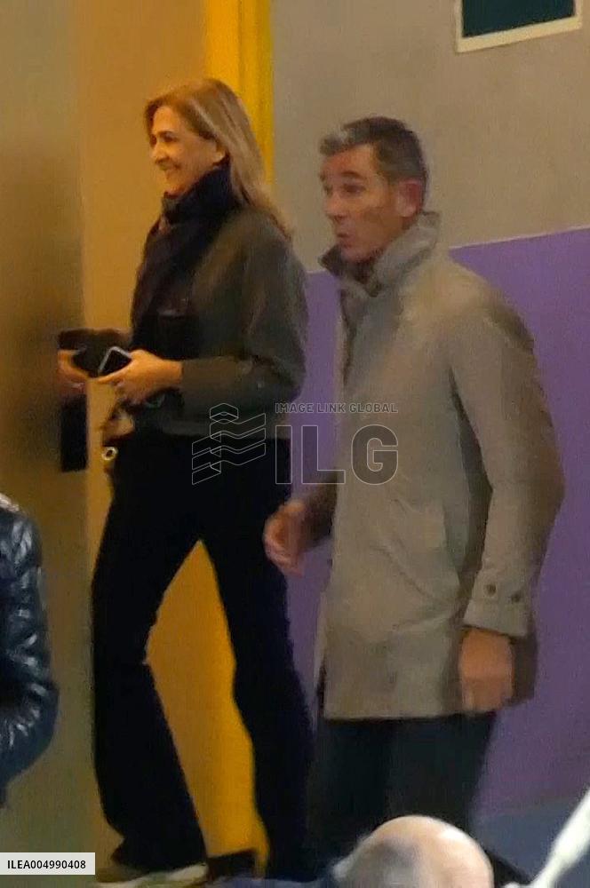 Infanta Cristina And Iñaki Urdangarin Coincide In The Party Of Their Son Pablo - Barcelona