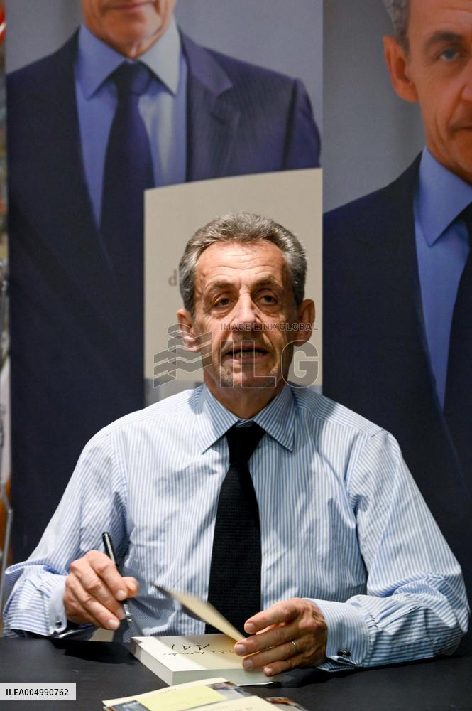 Nicolas Sarkozy Book Signing Event - Versailles