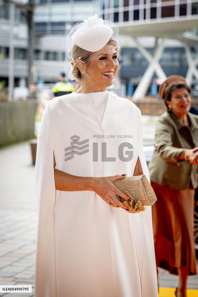 Queen Maxima Meets Children Before Signing Partnership - Utrecht