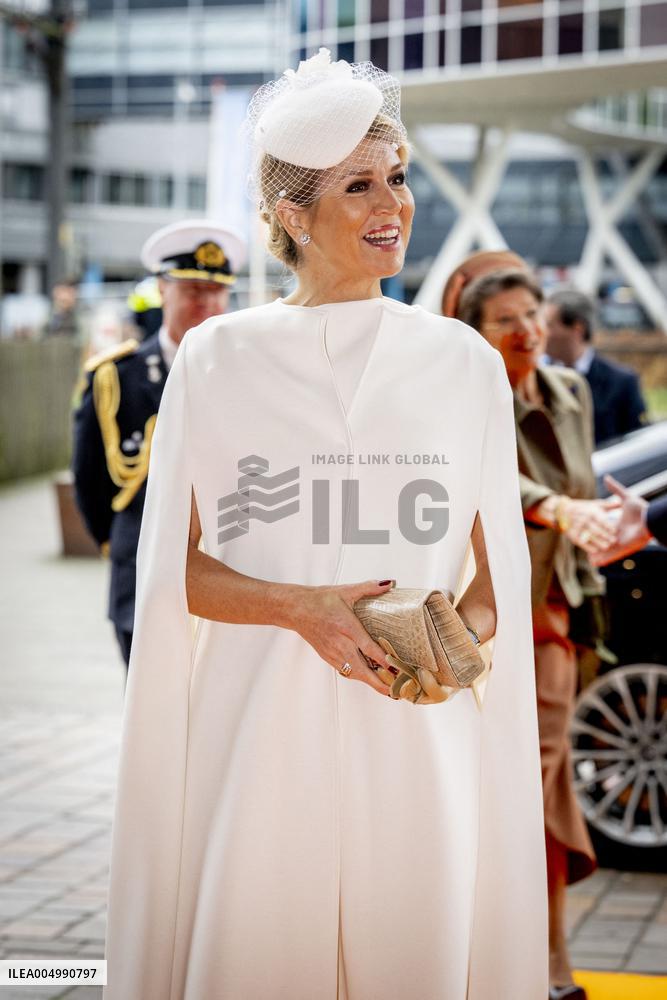 Queen Maxima Meets Children Before Signing Partnership - Utrecht