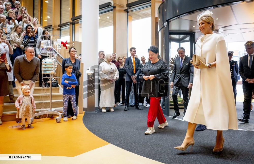 Queen Maxima Meets Children Before Signing Partnership - Utrecht