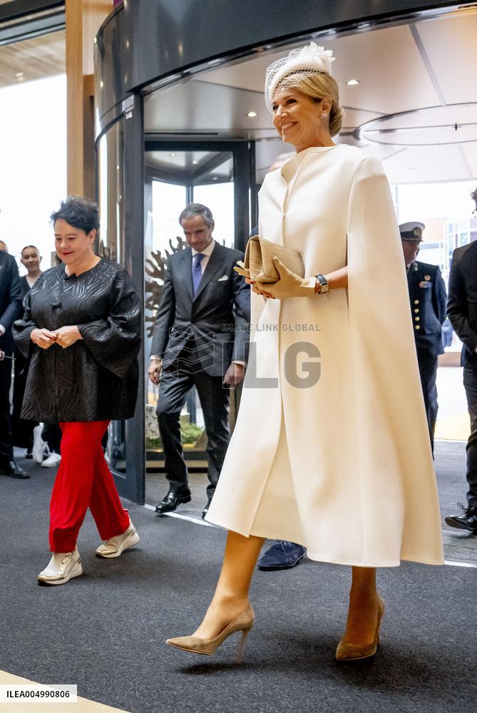 Queen Maxima Meets Children Before Signing Partnership - Utrecht