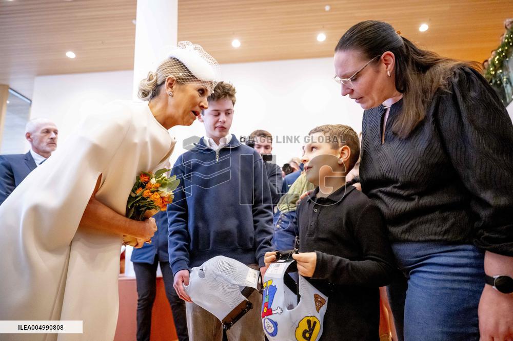 Queen Maxima Meets Children Before Signing Partnership - Utrecht