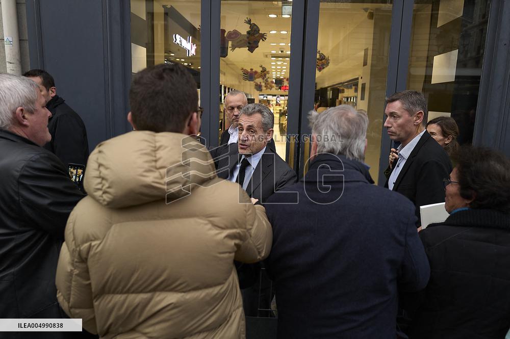 Nicolas Sarkozy Book Signing Event - Versailles