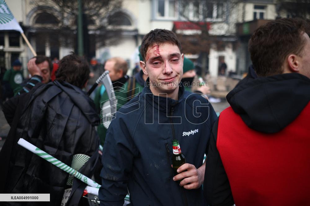 Farmers Protest Ahead Of EU Summit - Brussels