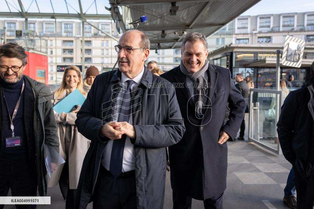 Visit of the Minister of Transport and the President of the SNCF at the Gare de Lyon - Paris AJ