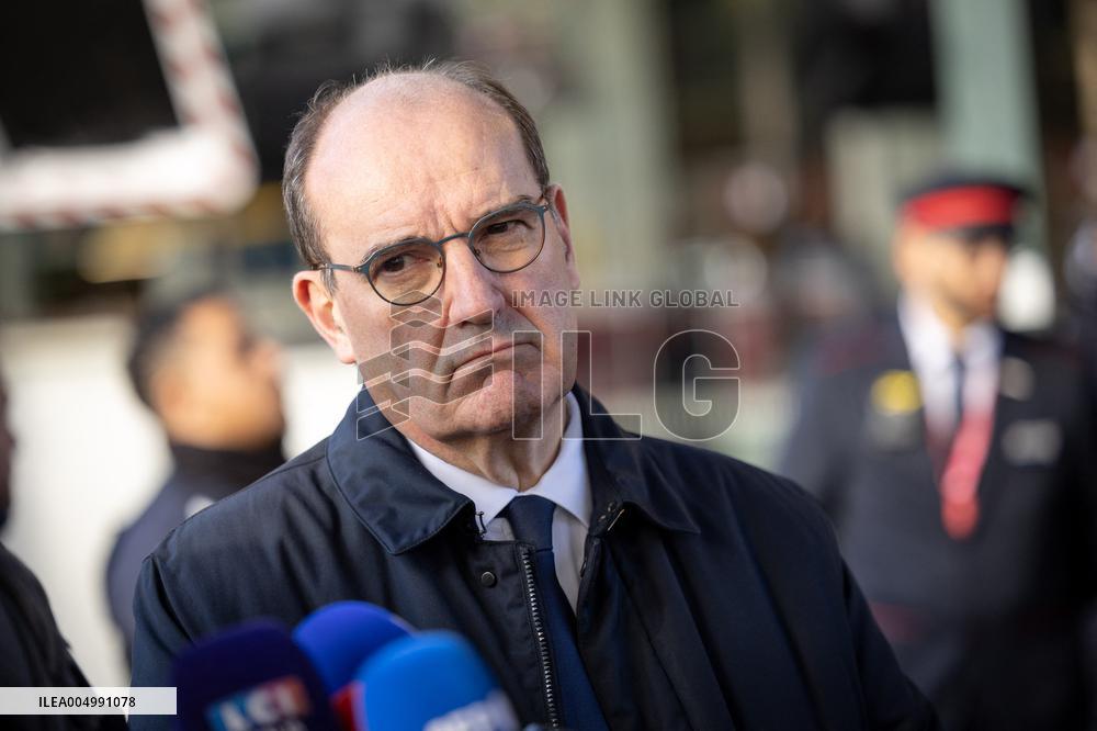 Visit of the Minister of Transport and the President of the SNCF at the Gare de Lyon - Paris AJ