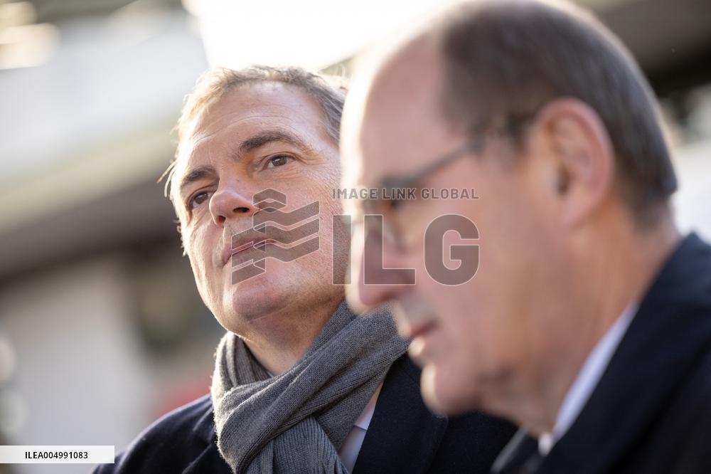 Visit of the Minister of Transport and the President of the SNCF at the Gare de Lyon - Paris AJ
