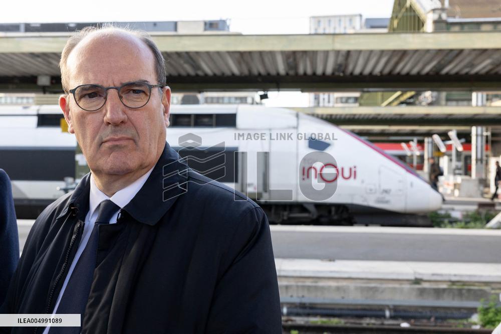 Visit of the Minister of Transport and the President of the SNCF at the Gare de Lyon - Paris AJ