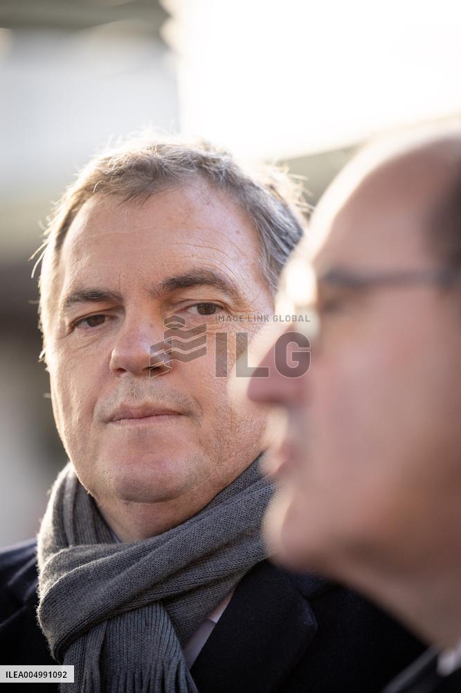 Visit of the Minister of Transport and the President of the SNCF at the Gare de Lyon - Paris AJ