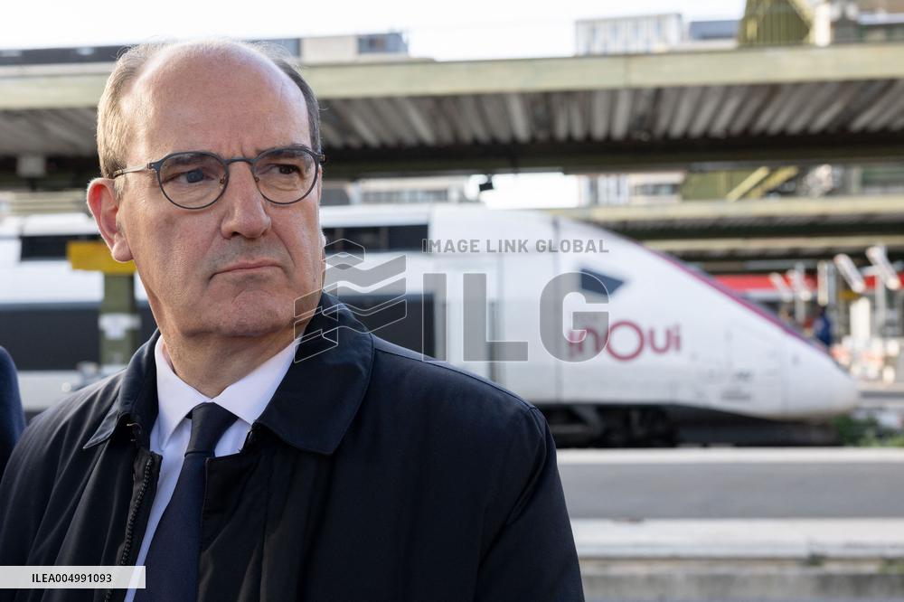 Visit of the Minister of Transport and the President of the SNCF at the Gare de Lyon - Paris AJ