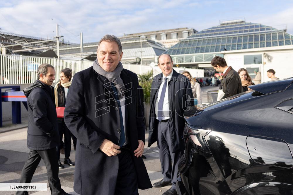 Visit of the Minister of Transport and the President of the SNCF at the Gare de Lyon - Paris AJ