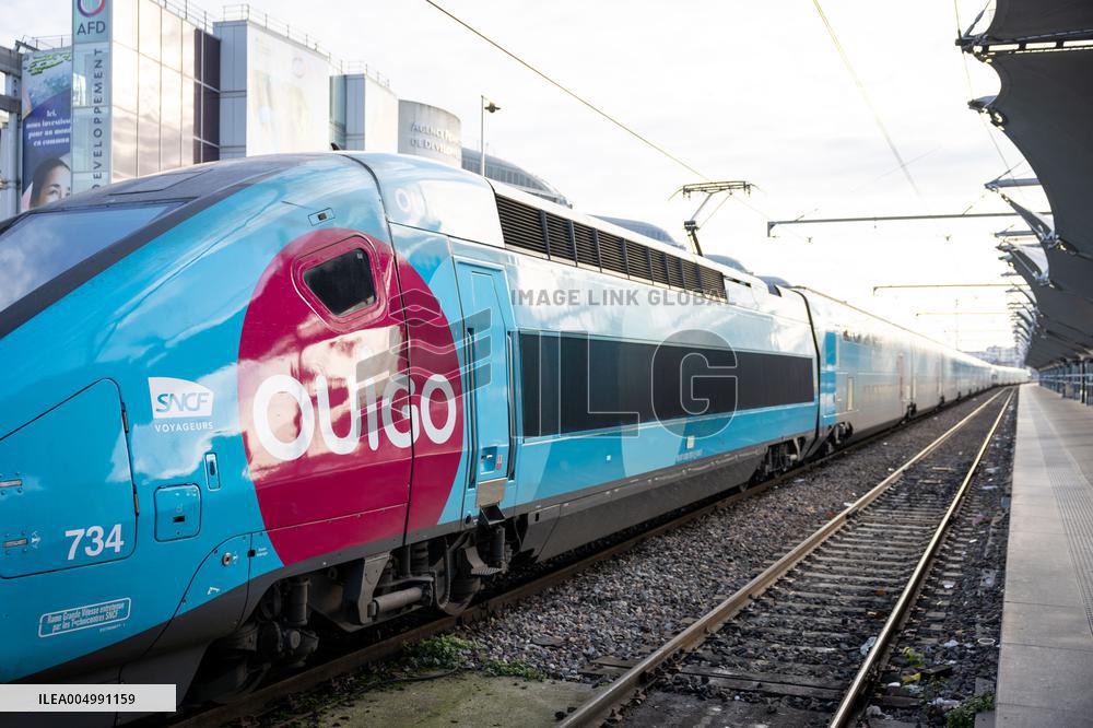 Illustration of the Gare de Lyon during the Christmas holiday departures - Paris AJ