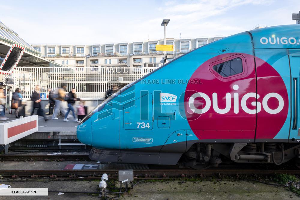 Illustration of the Gare de Lyon during the Christmas holiday departures - Paris AJ