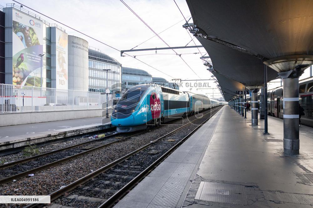 Illustration of the Gare de Lyon during the Christmas holiday departures - Paris AJ