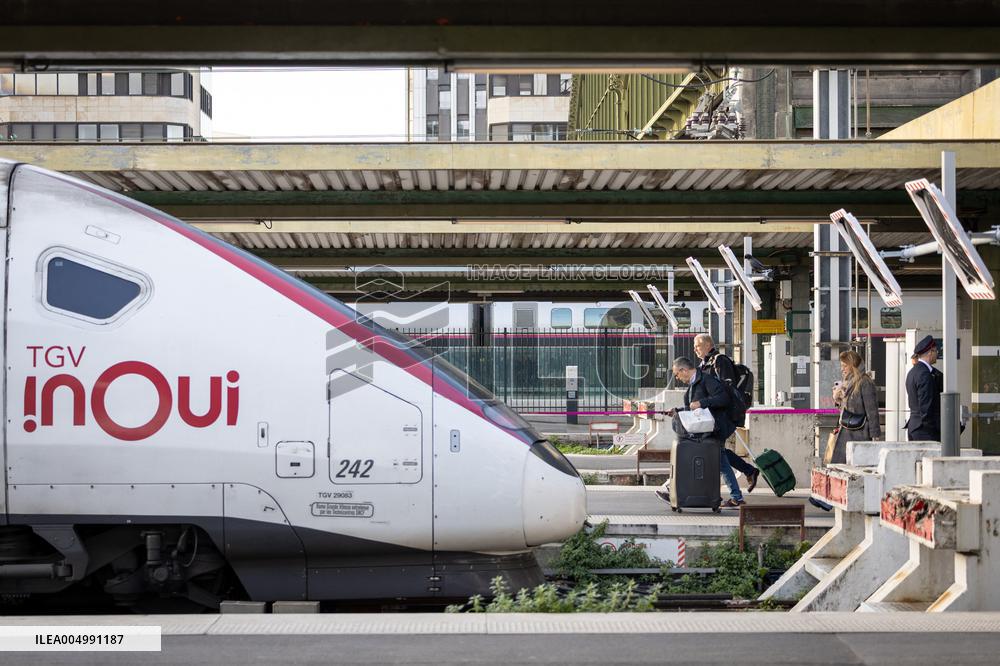 Illustration of the Gare de Lyon during the Christmas holiday departures - Paris AJ