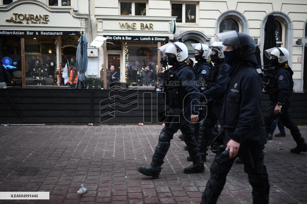 Farmers Protest Ahead Of EU Summit - Brussels