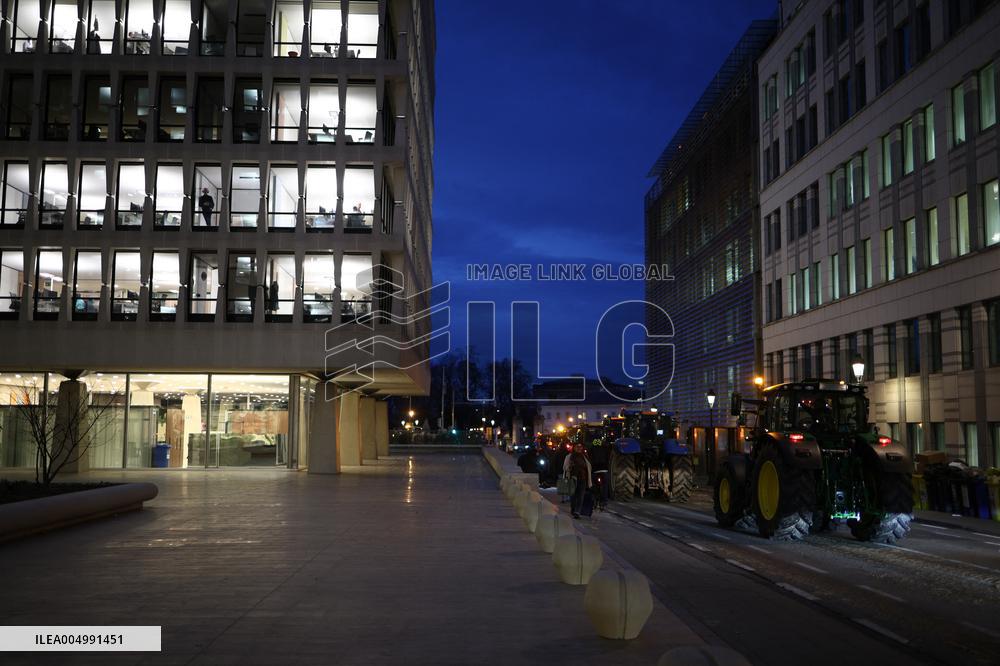 Farmers Protest Ahead Of EU Summit - Brussels