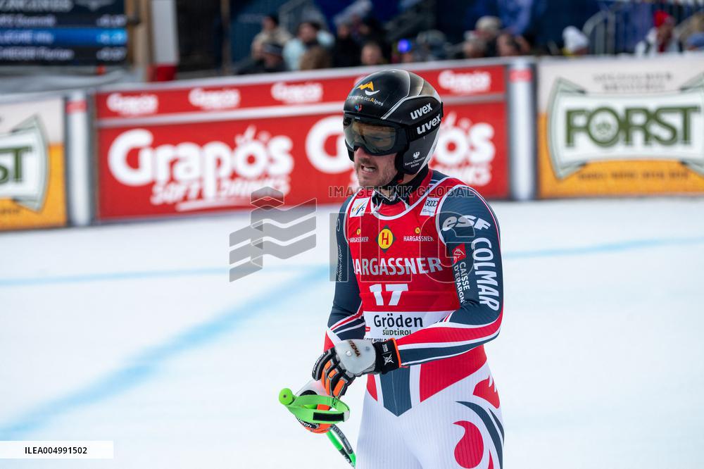 Adrien Theaux and Nils Allegre at Audi FIS Ski World Cup - Men's Downhill