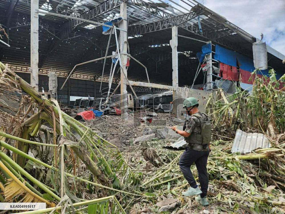 Damage to Civilian Buildings Near Border - Banteay Meanchey