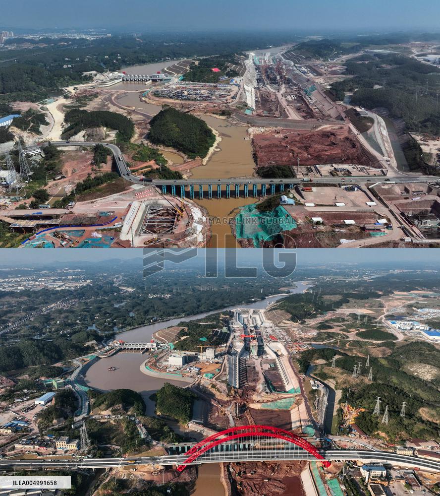 Construction of Pinglu Canal In Qinzhou - China