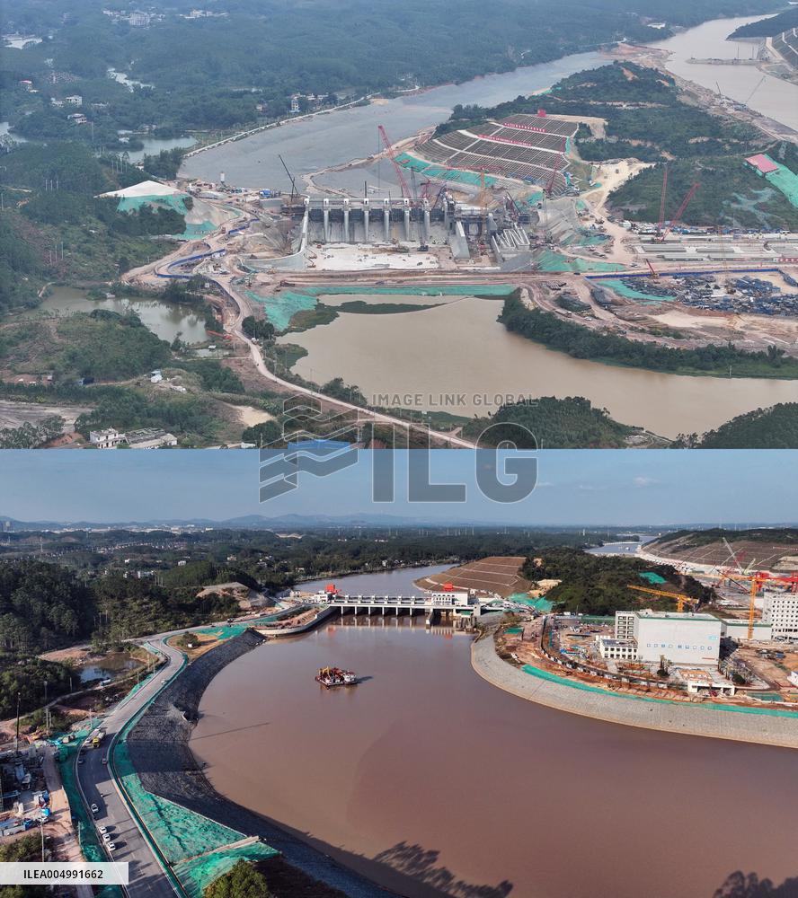 Construction of Pinglu Canal In Qinzhou - China