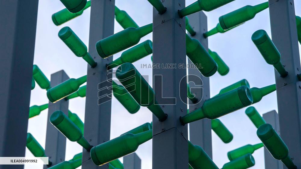 Beer Bottle Forest Scenery in Qingdao