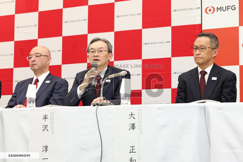 Mitsubishi UFJ Financial Group President Transition Press Conference