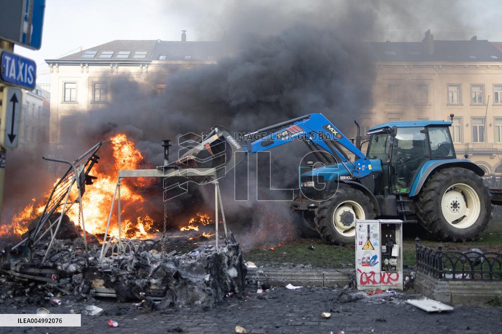 Farmers protest to denounce the reforms of the Common Agricultural Policy - Brussels