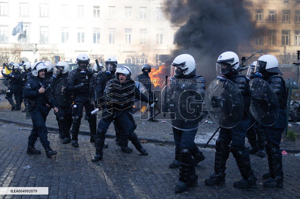 Farmers protest to denounce the reforms of the Common Agricultural Policy - Brussels