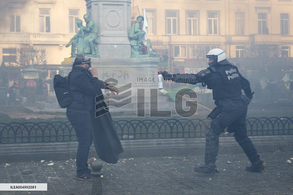 Farmers protest to denounce the reforms of the Common Agricultural Policy - Brussels