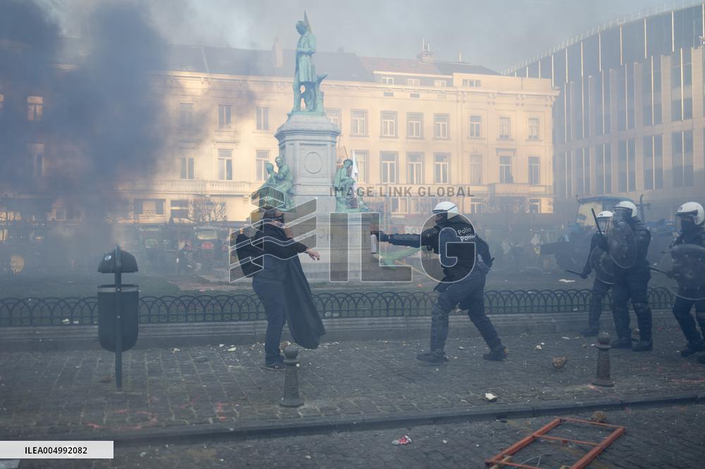 Farmers protest to denounce the reforms of the Common Agricultural Policy - Brussels