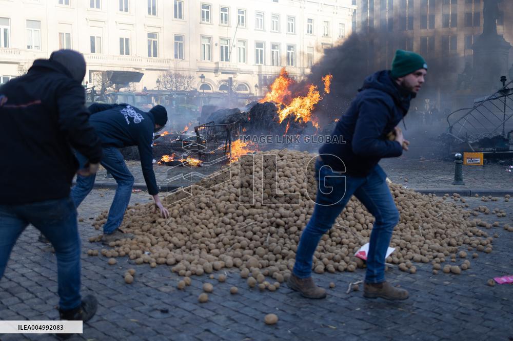 Farmers protest to denounce the reforms of the Common Agricultural Policy - Brussels