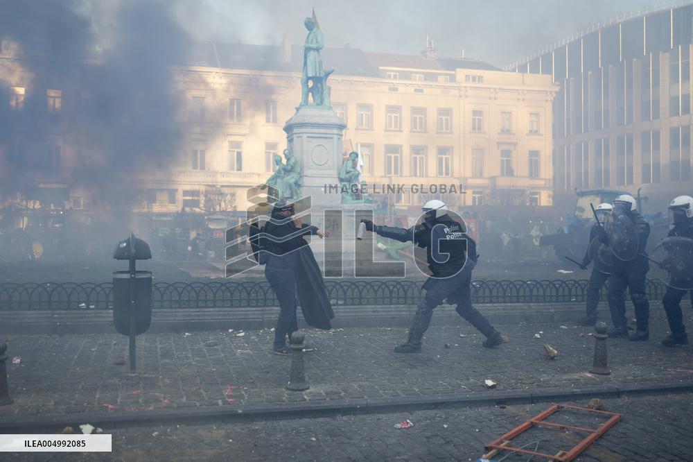 Farmers protest to denounce the reforms of the Common Agricultural Policy - Brussels