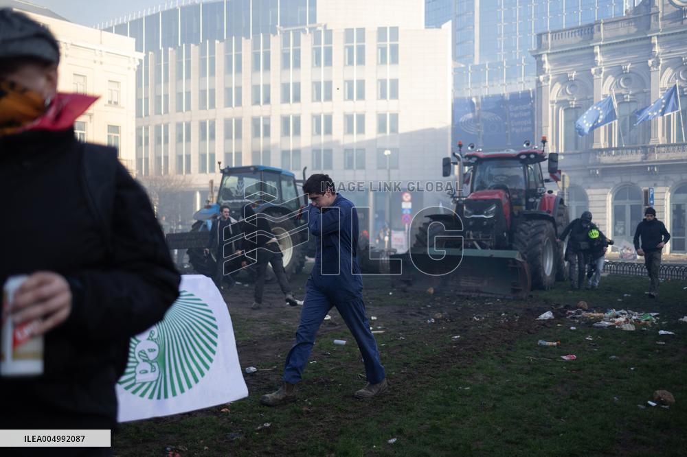Farmers protest to denounce the reforms of the Common Agricultural Policy - Brussels