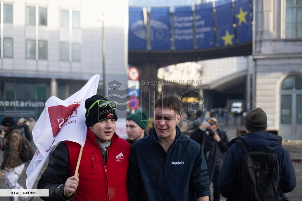 Farmers protest to denounce the reforms of the Common Agricultural Policy - Brussels