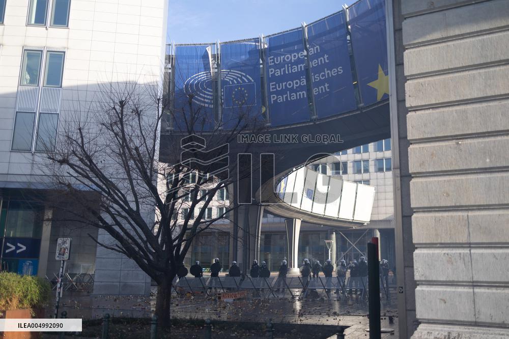 Farmers protest to denounce the reforms of the Common Agricultural Policy - Brussels
