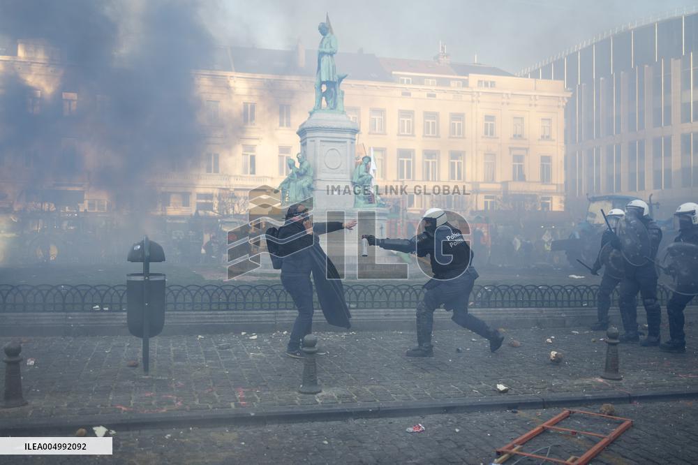 Farmers protest to denounce the reforms of the Common Agricultural Policy - Brussels