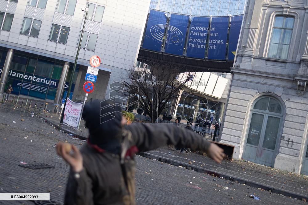 Farmers protest to denounce the reforms of the Common Agricultural Policy - Brussels