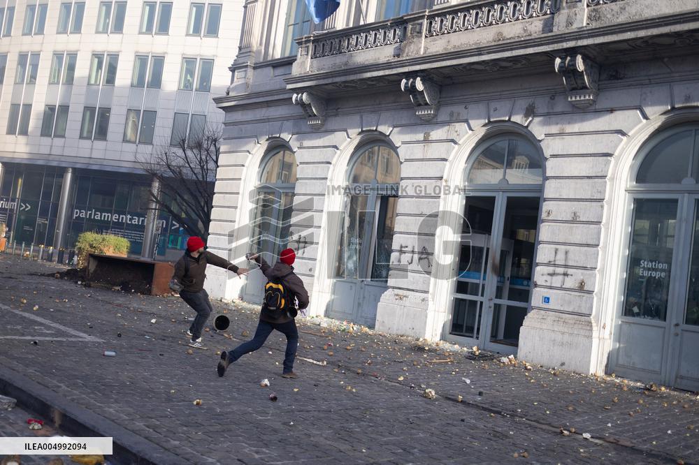 Farmers protest to denounce the reforms of the Common Agricultural Policy - Brussels